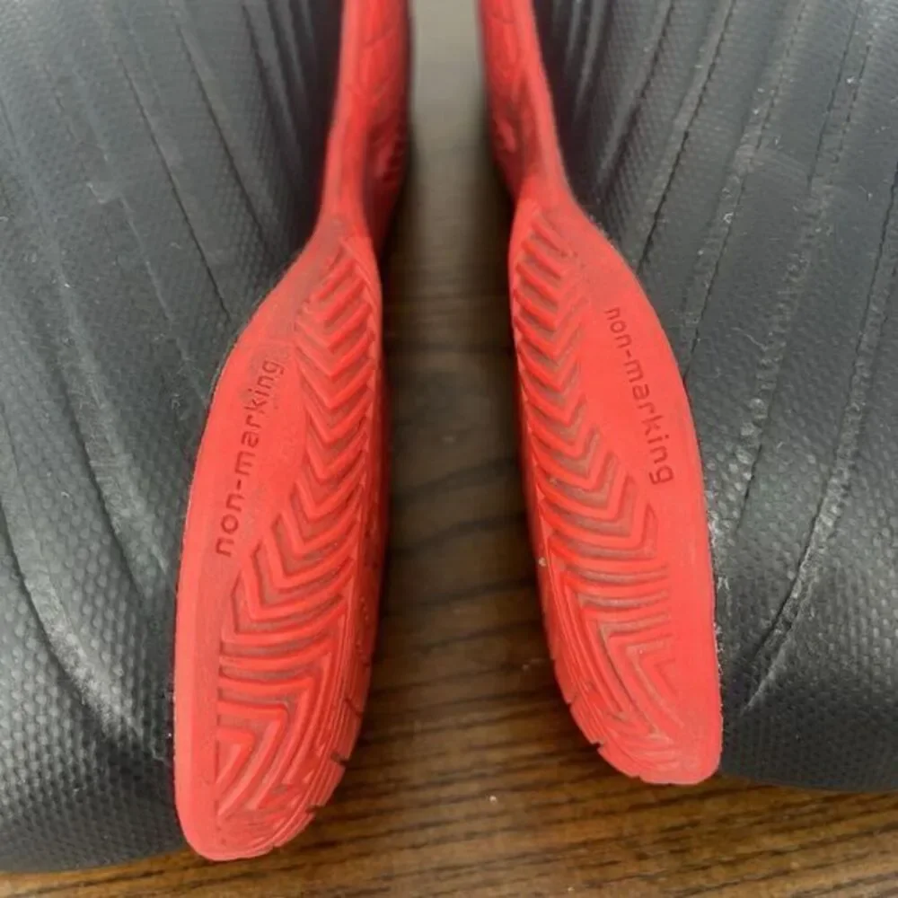 Adidas Predator Shoes Men's 12 Black Red Soccer Football Athletic Sneaker DB2136